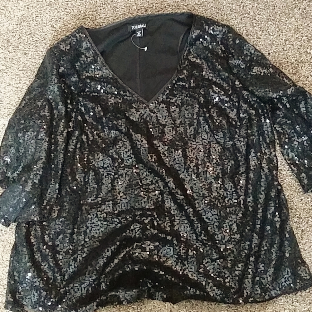 Roz&ali 1x womana sparkly shirt